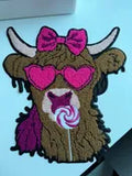 Highland Cow- Chenille Patch