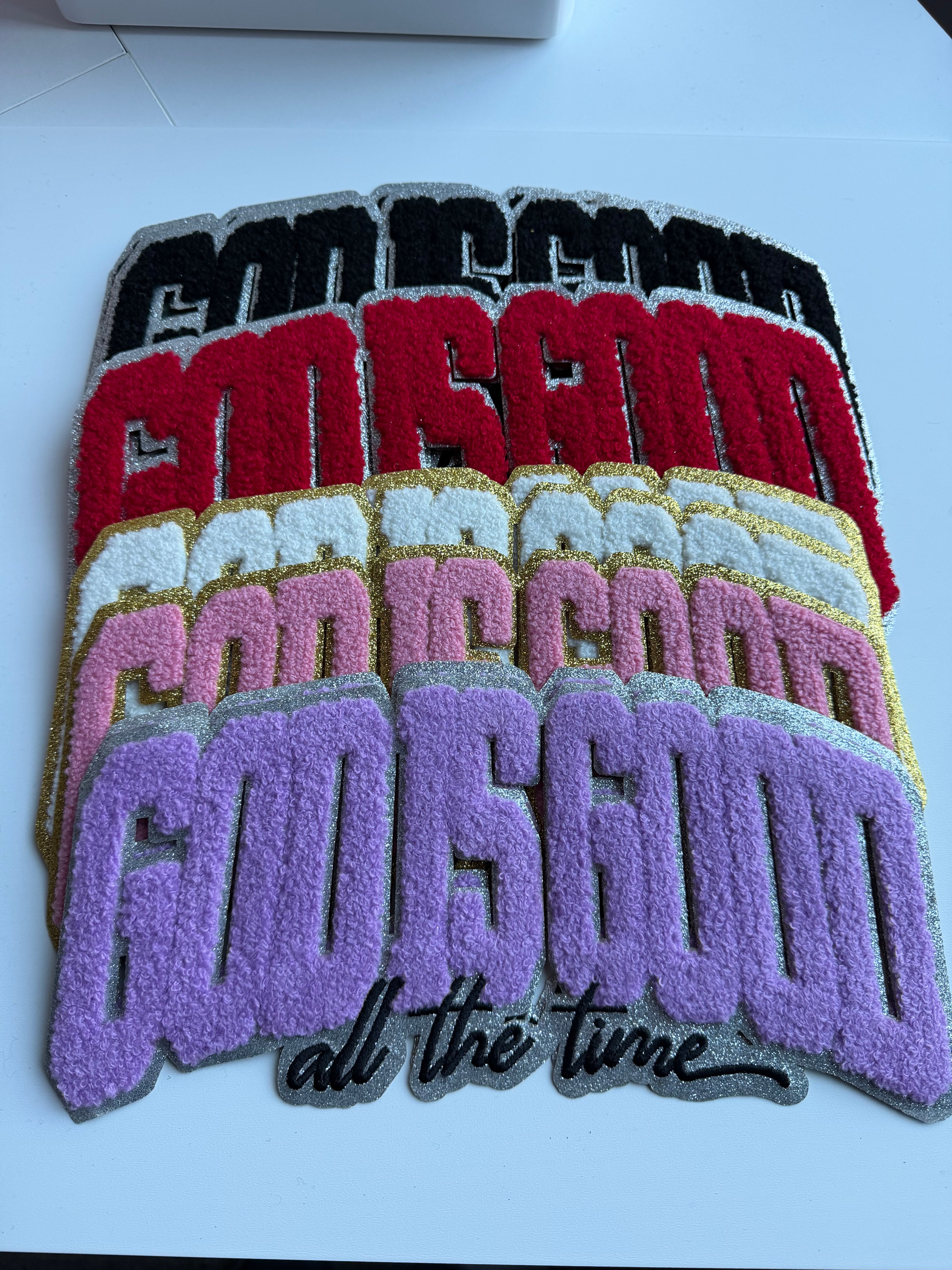 God Is Good- Chenille Patch